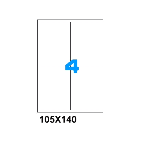 ETICHETTE LASER 105X140 100PZ