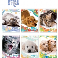 Quaderno maxi con rigo A, carta da 80grr. Confezione da 10 pezzi copertine assortite