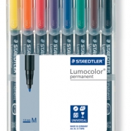 LUMOCOLOR STAEDTLER 317 PUNTA M 8 COLORI IN ASTUCCIO