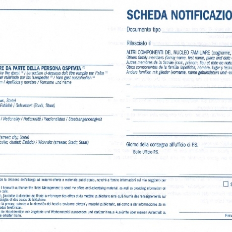 Schede Notifica Per Hotel - Blocchetti Da 50 Fogli, Carta Riciclata, Formato 10.5x21 Cm - Foto 3