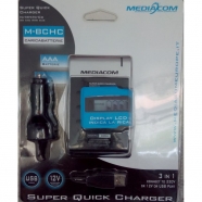 BATTERY CHARGER USB AUTO/CASA MEDIACOM