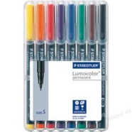 LUMOCOLOR STAEDTLER 313 PUNTA S 8 COLORI IN ASTUCCIO