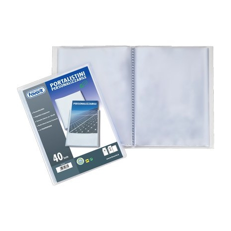 PORTALISTINI A4 40 BUSTE PERSONALIZ.