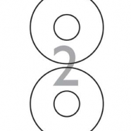 ETICHETTE LUCIDE PER CD-DVD 24PZ